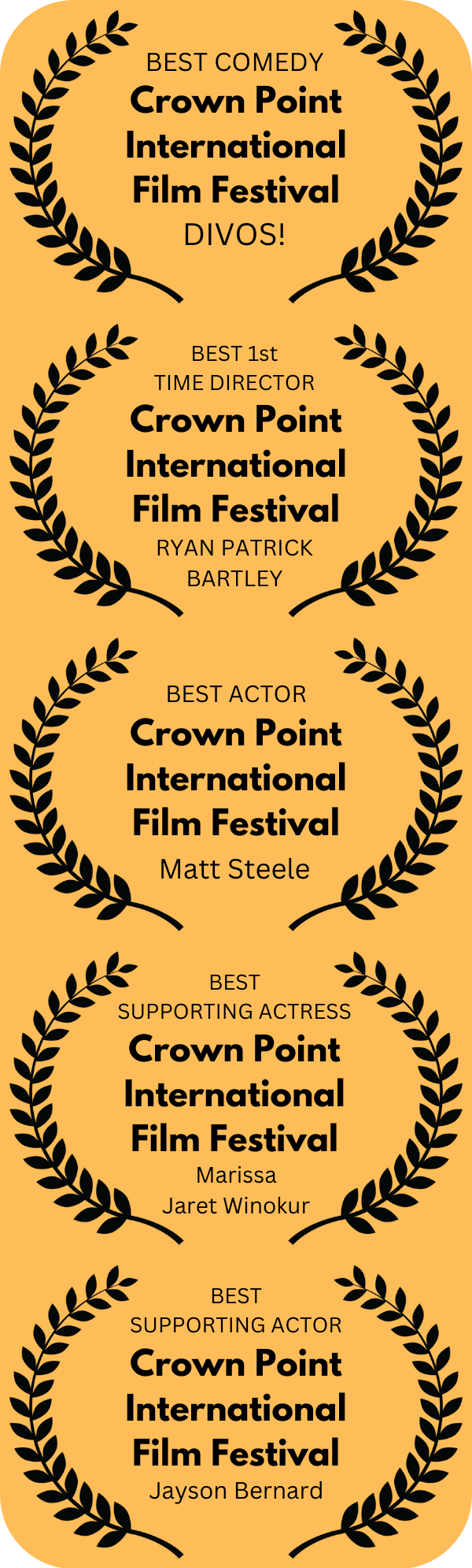 Crown Point International Film Festival laurels